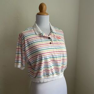 Nike Sportswear Striped Polo Crop Top
